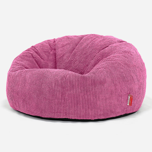 Puff Gigante Sofá Clásica - Pompón Rosa 01