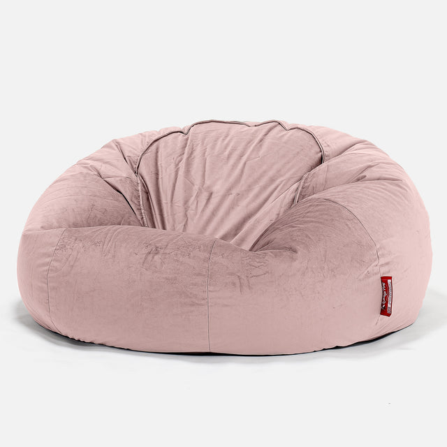 Puff Gigante Sofá Clásica - Terciopelo Rosa 01