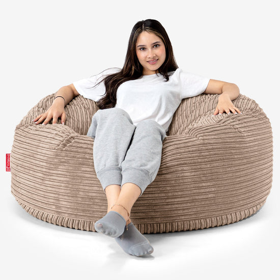 Puff Gigante Sofá 'Mamut' - Pana Clásica Arena 01
