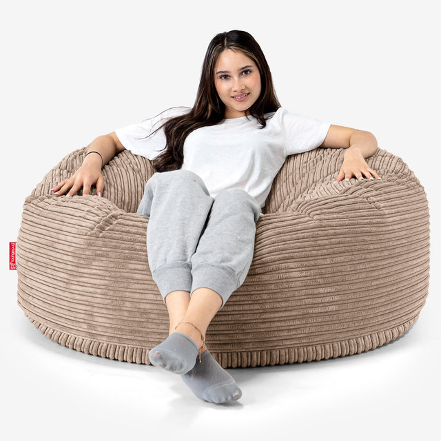 Puff Gigante Sofá 'Mamut' - Pana Clásica Arena 01