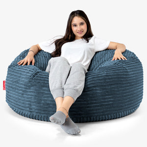 Puff Gigante Sofá 'Mamut' - Pana Clásica Azul marino