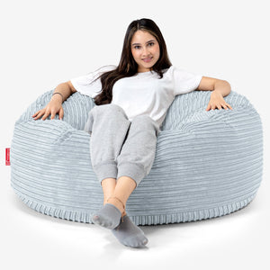 Puff Gigante Sofá 'Mamut' - Pana Clásica Bebé Azul