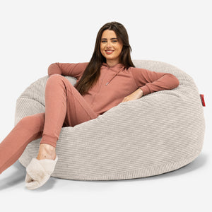 Puff Gigante Sofá 'Mamut' - Pompón Crema
