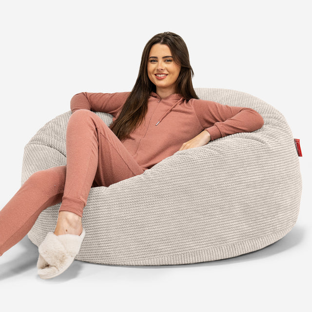 Puff Gigante Sofá 'Mamut' - Pompón Crema 01