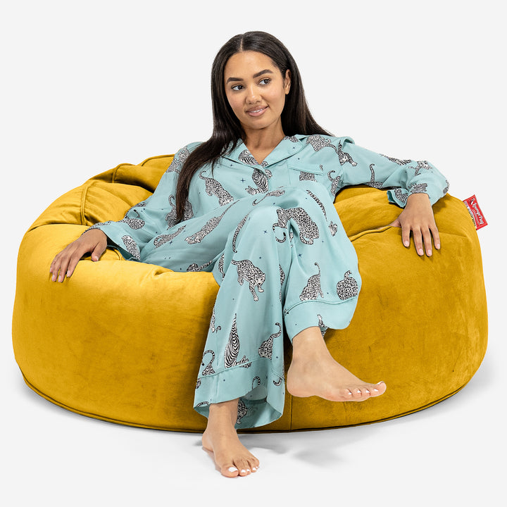 Puff Gigante Sofá 'Mamut' - Terciopelo Oro 01
