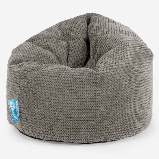 Puff Infantil 2-6 años - Pompón Carbón Gris 01