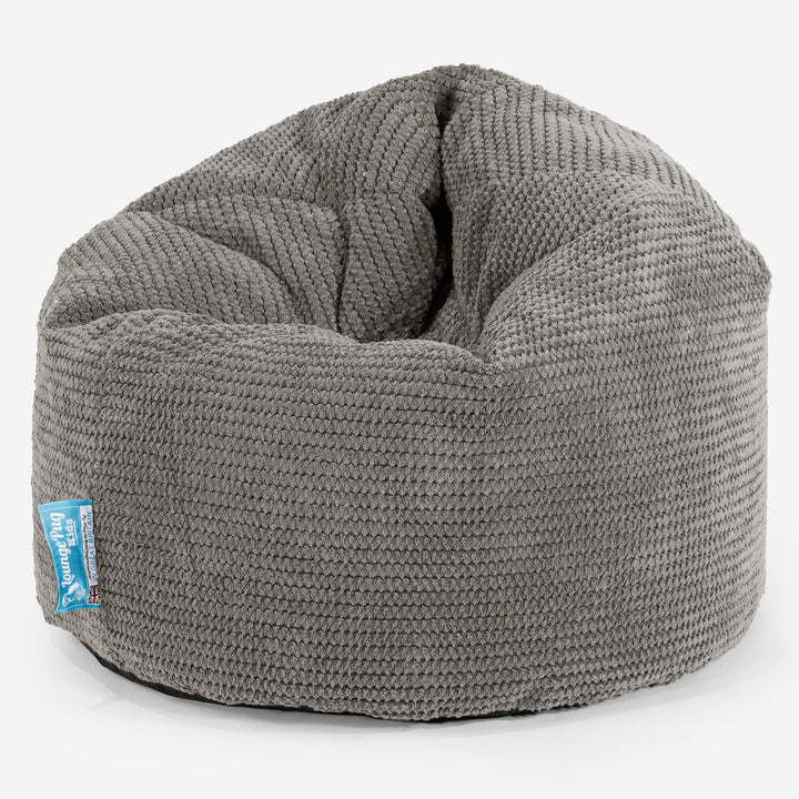 Puff Infantil 2-6 años - Pompón Carbón Gris 01