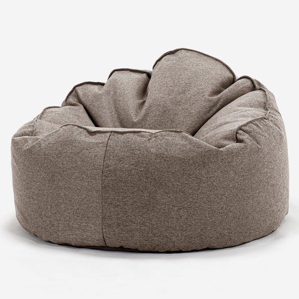 Puff Pera 'Mini-Mamut' - Lana de Interalli Galleta 01
