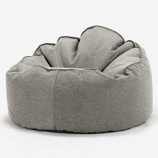 Puff Pera 'Archi' - Lana de Interalli Plata 01