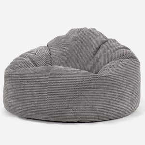 Puff Pera 'Archi' - Pompón Carbón Gris