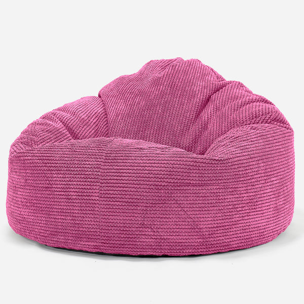 Puff Pera 'Mini-Mamut' - Pompón Rosa 01