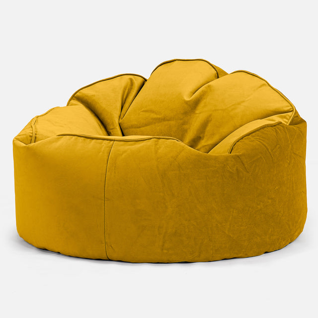 Puff Pera 'Archi' - Terciopelo Oro 01