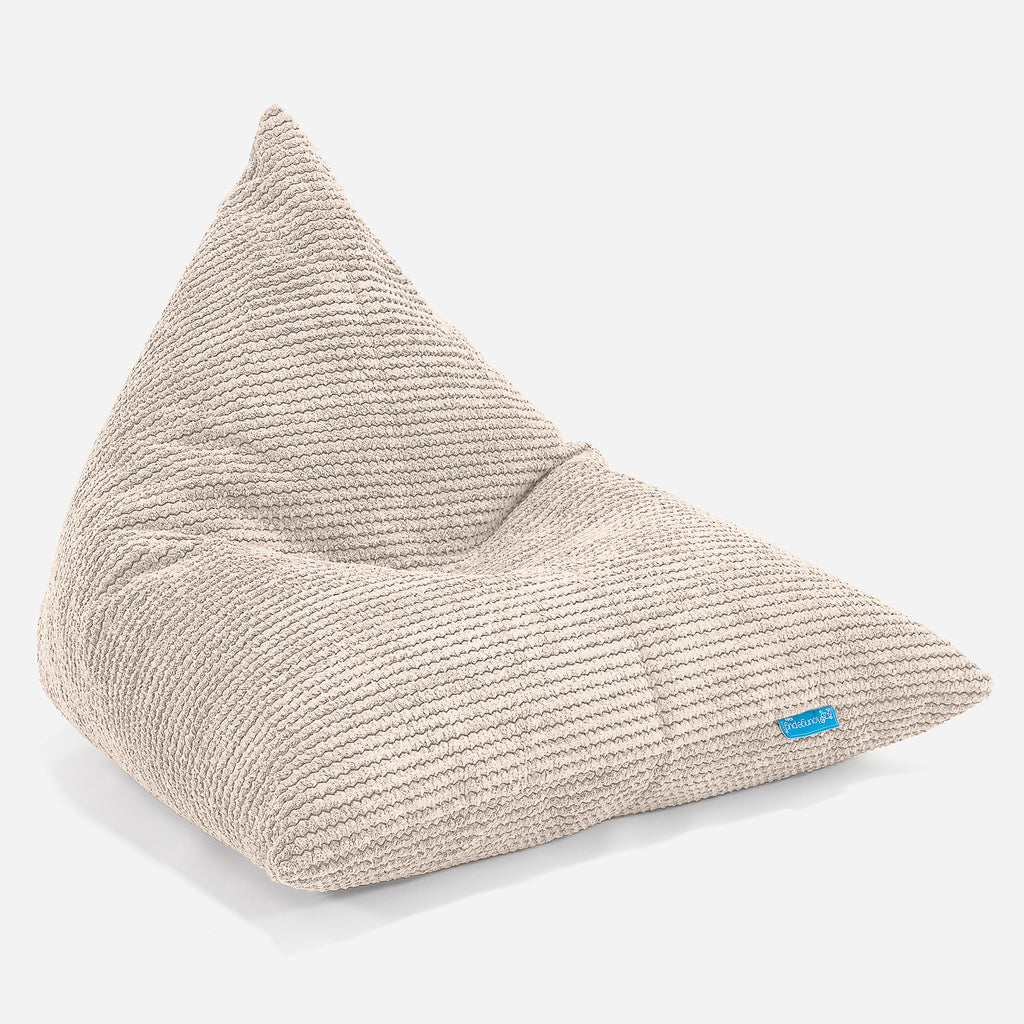Puff Pera 'Relajarse' Para niños - Pompón Crema 01