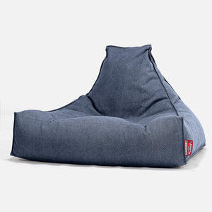 Puff Pera 'Relajarse' - Vaquero Desgastado Azul Marino