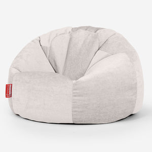 Puff Redondo - Chenille Crema