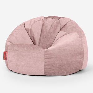 Puff Redondo - Chenille Rosa