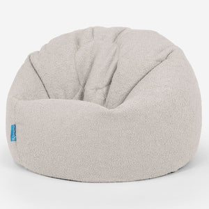 Puff Redondo Infantil 1-5 años - Boucle Marfil