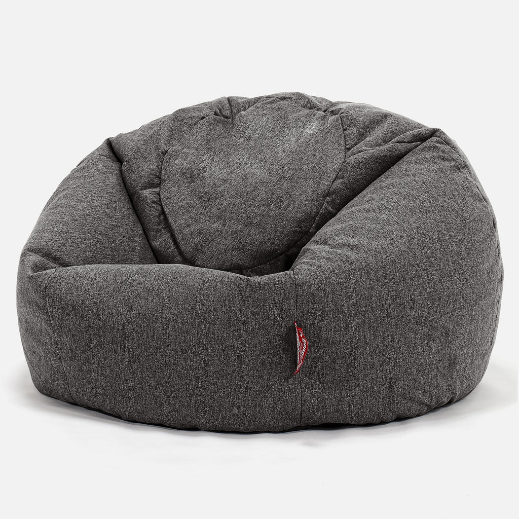 CloudSac 200 Kids Puf Gigante Viscoelástico Infanti 2-12 años - Lana de Interalli Gris 01