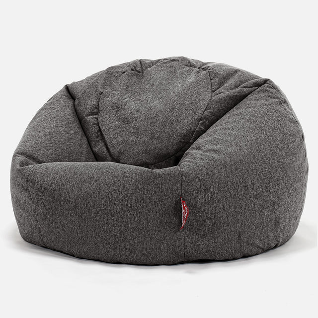CloudSac 200 Kids Puf Gigante Viscoelástico Infanti 2-12 años - Lana de Interalli Gris 01