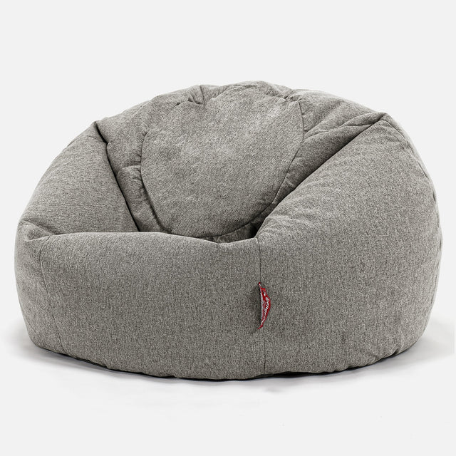 CloudSac 200 Kids Puf Gigante Viscoelástico Infanti 2-12 años - Lana de Interalli Plata 01