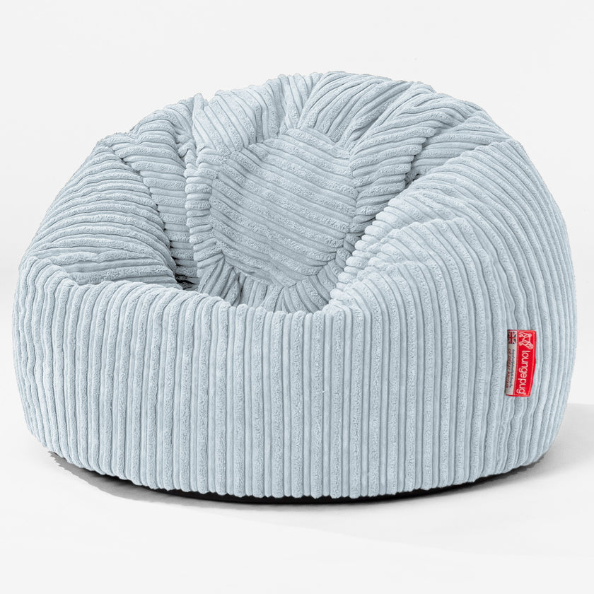 Lounge Pug, Puff Redondo para niños, Pana Clásica Bebé Azul– Big Bertha  Original ES