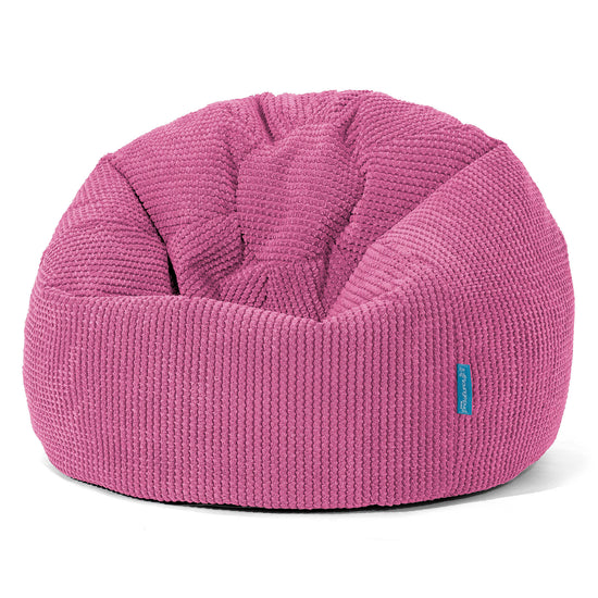 Puff Redondo Infantil 1-5 años - Pompón Rosa 01