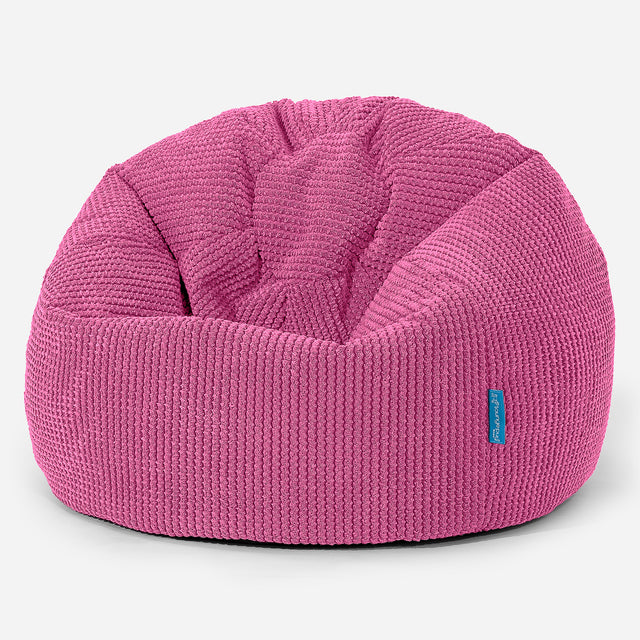 Puff Redondo Infantil 1-5 años - Pompón Rosa 01