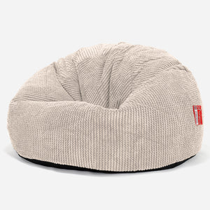 Puff Redondo - Pompón Crema