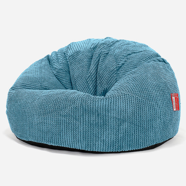 CloudSac 200 Kids Puf Gigante Viscoelástico Infanti 2-12 años - Pompón Egeo Azul 03