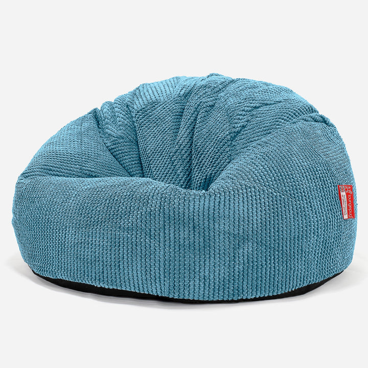CloudSac 200 Kids Puf Gigante Viscoelástico Infanti 2-12 años - Pompón Egeo Azul 03