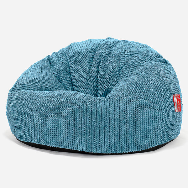 Puff Redondo - Pompón Egeo Azul 01