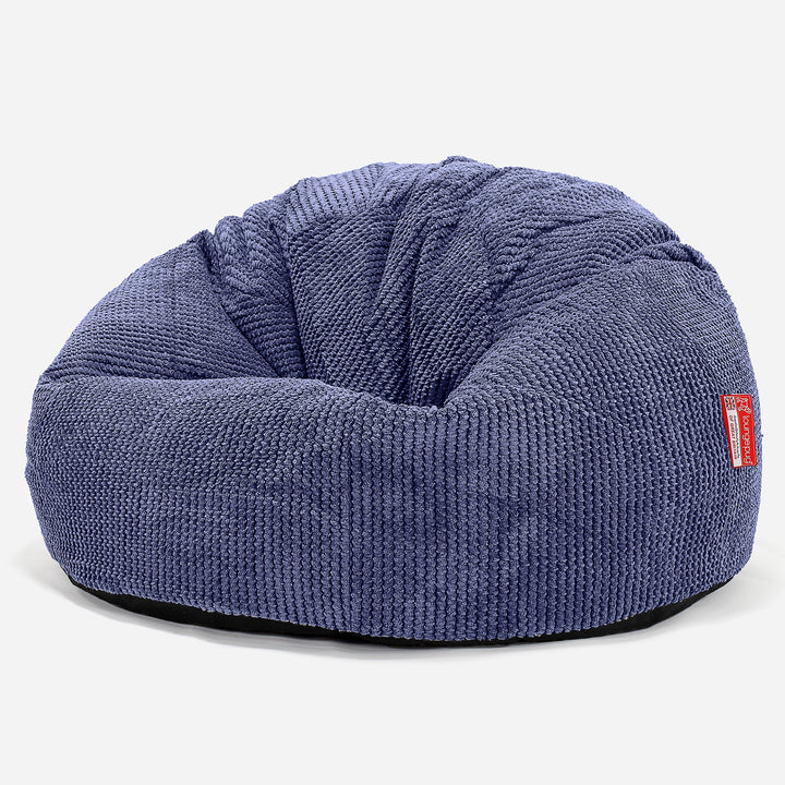 Puff Redondo - Pompón Morado 01