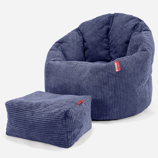 Puff Silla 'Abrazo' - Pompón Morado 02