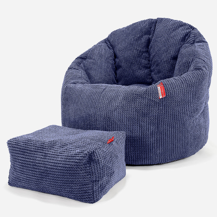 Puff Silla 'Abrazo' - Pompón Morado 02