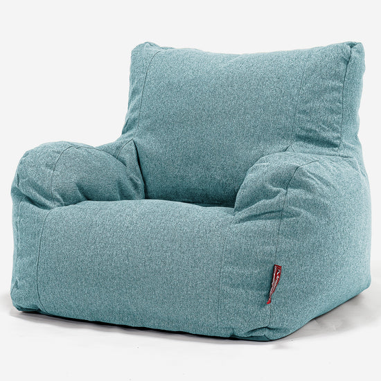 Puff Sillón - Lana de Interalli Agua 01