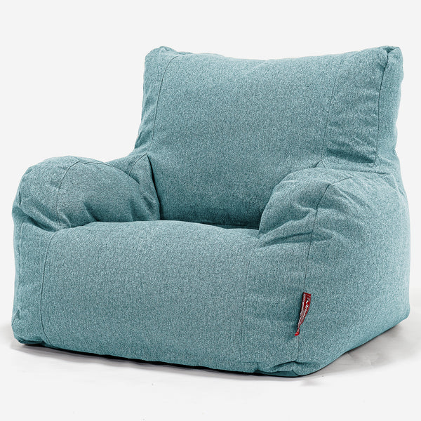 Puff Sillón - Lana de Interalli Agua 01