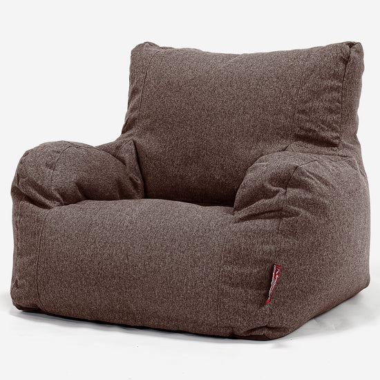 Puff Sillón - Lana de Interalli Marrón 01