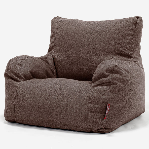 Puff Sillón - Lana de Interalli Marrón 01