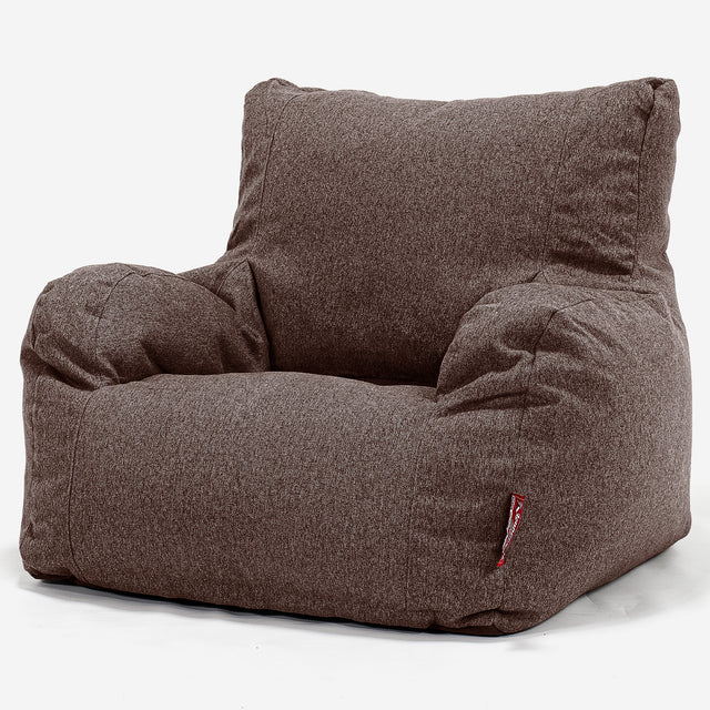 Puff Sillón - Lana de Interalli Marrón 01