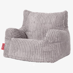 Puff Sillón Josephine - Pana Clásica Gris Plata