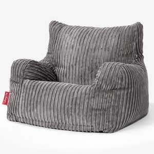 Puff Sillón Josephine - Pana Clásica Grafito