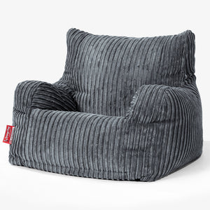 Puff Sillón Josephine - Pana Clásica Pizarra Gris