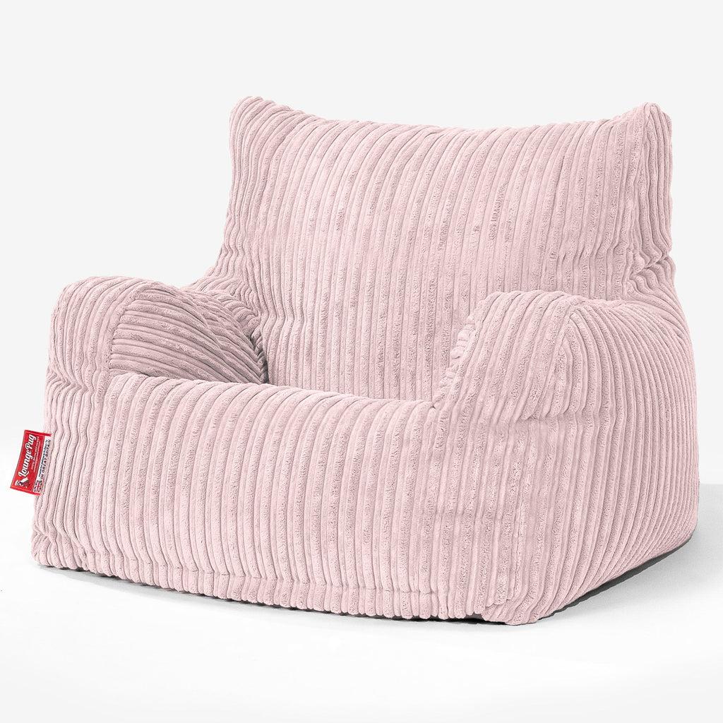 Puff Sillón - Pana Clásica Rosa Claro 01