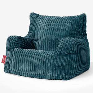 Puff Sillón Josephine - Pana Clásica Turquesa