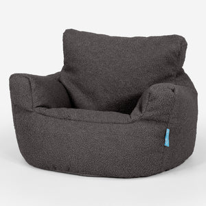 Puff Sillón para niños 1-3 años - Boucle Grafito