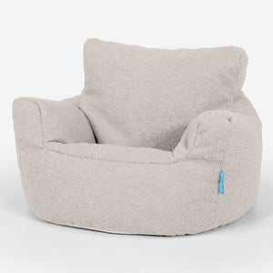 Puff Sillón para niños 1-3 años - Boucle Marfil