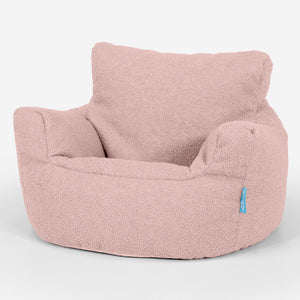 Puff Sillón para niños 1-3 años - Boucle Rosa