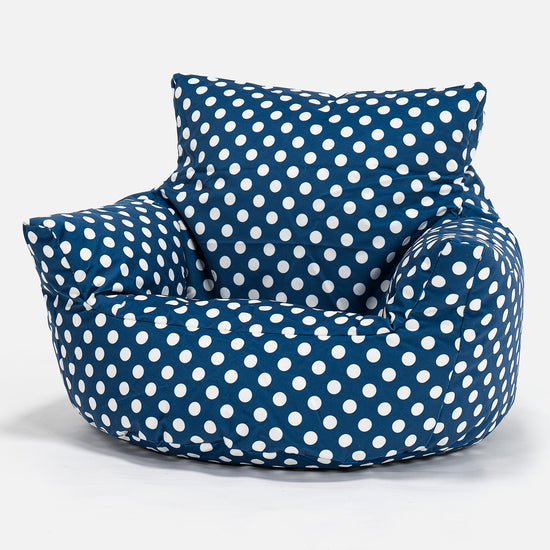 Puff Sillón para niños 1-3 años - Estampado Para Niños Azul 01