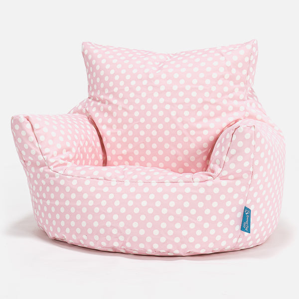 Puff Sillón para niños 1-3 años - Estampado Para Niños Rosa 01