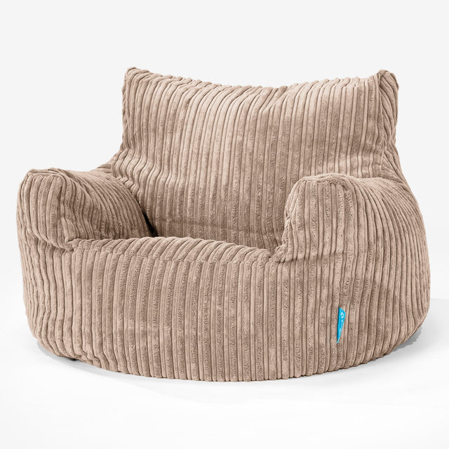 Puff Sillón para niños 3-8 años - Pana Clásica Arena 01